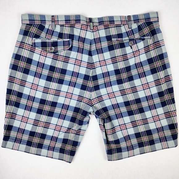 Polo Ralph Lauren Shorts Mens 38 Authentic India Madras Plaid 9” Inseam Cotton - Picture 2 of 7